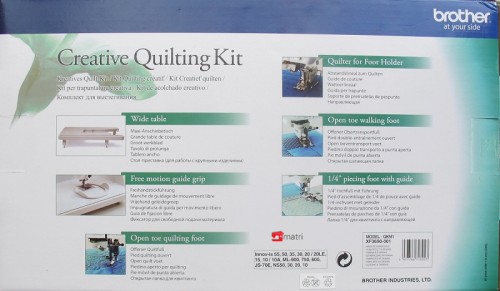 Brother creative quilting kit QKM1 cambiata