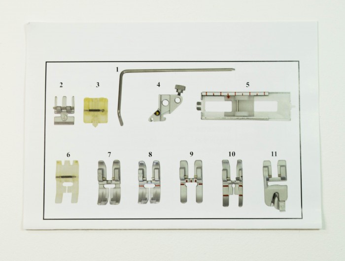 kit piedini per macchine da cucire Pfaff con sistema IDT (doppio